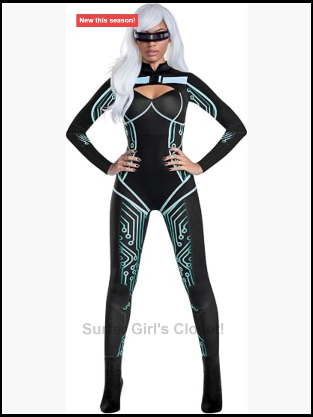 Printed Stretch Jumpsuit With Belt Detail Costume Two-Piece